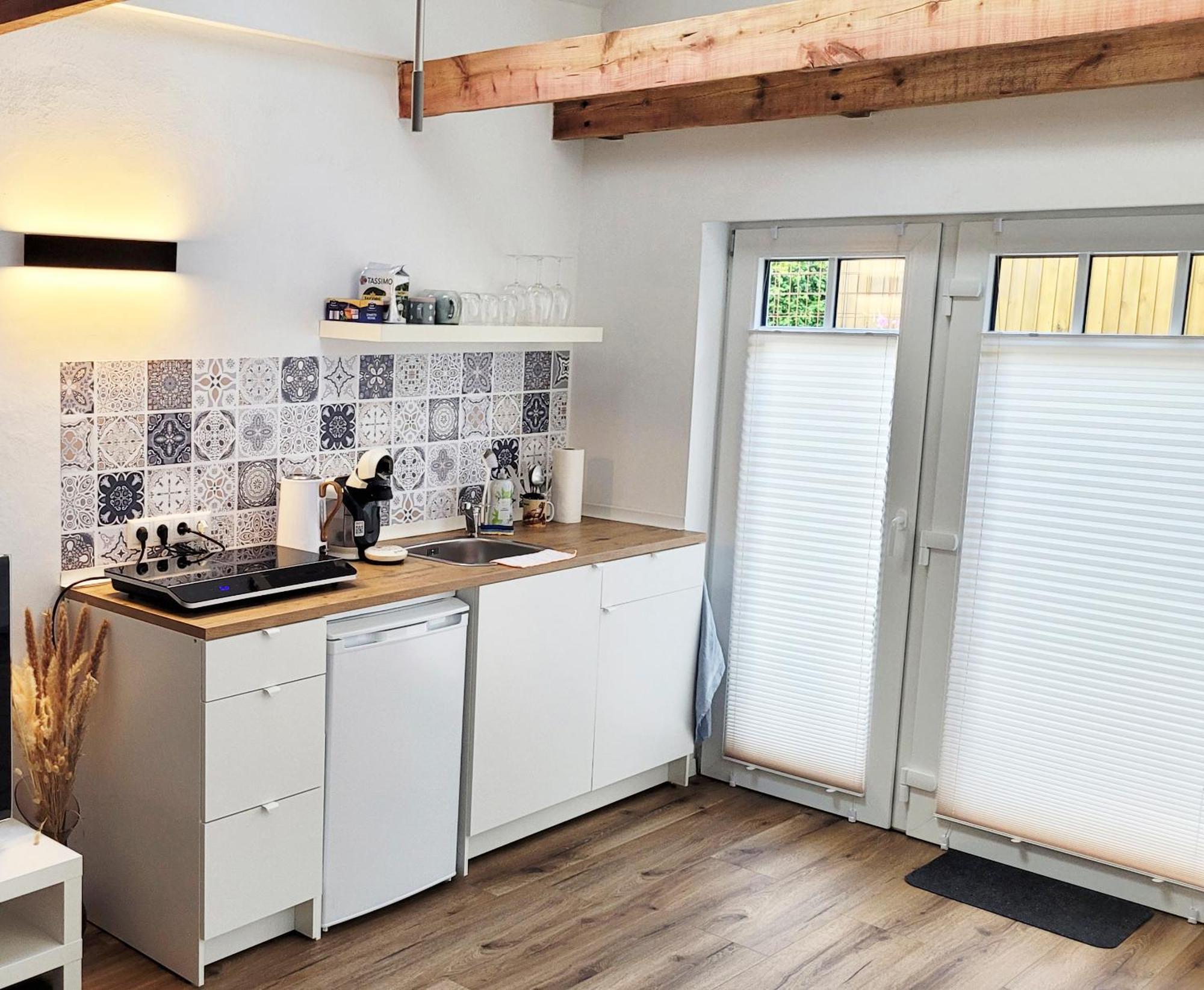 Modernes 1-Zimmer-Apartment Mit Galerie-Schlafkoje Im Skandinavischen Stil Ostenfeld  Bagian luar foto